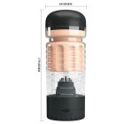 Мастурбатор-вагіна Pretty Love Emily зі стимуляцією головки, в чорній колбі, 17,9 х 6,9 см вид 7