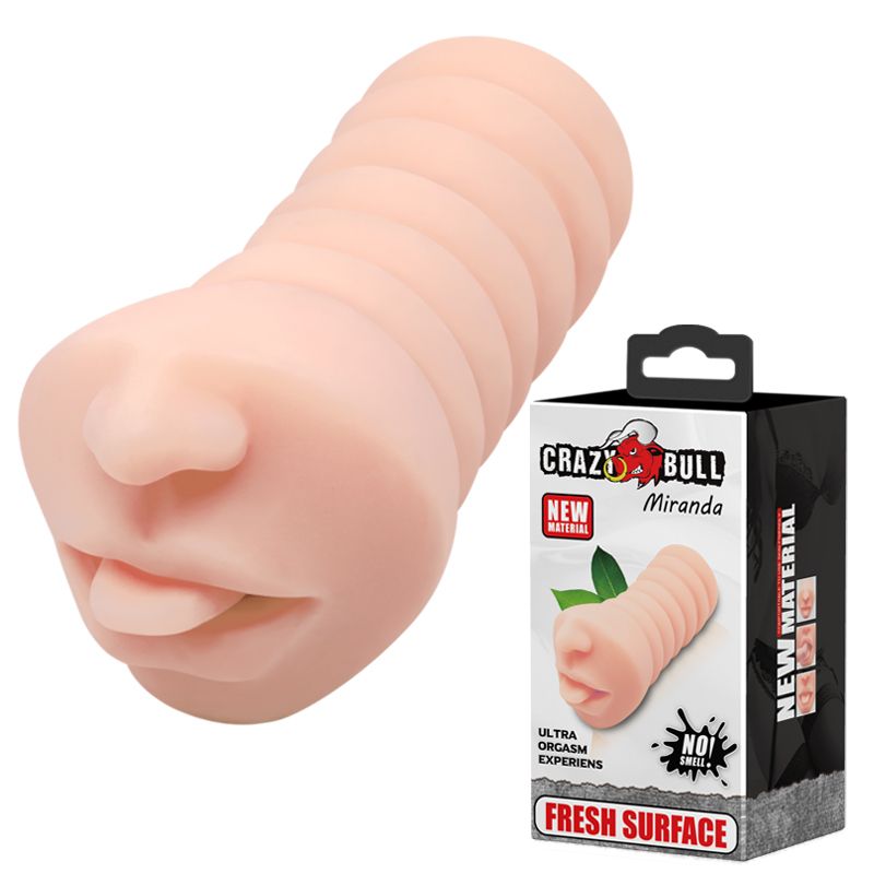 Мастурбатор рот реалістичний CRAZY BULL Miranda, 16,6 × 7,5 см вид 2