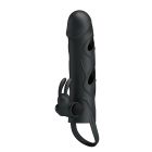 Вібронасадка на пеніс PRETTY LOVE Penis Sleeve, чорна, 12 × 3,3 см вид 5