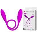 Двусторонний вибратор PRETTY LOVE Snaky Vibe, фиолетовый