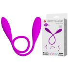 Двосторонній вібратор PRETTY LOVE Snaky Vibe, фіолетовий вид 2