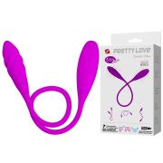 Двосторонній вібратор PRETTY LOVE Snaky Vibe, фіолетовий