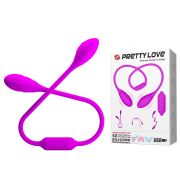 Гибкий вибростимулятор для пар PRETTY LOVE Dream Lover's Whip, фиолетовый, 65.5 х 3.2 см