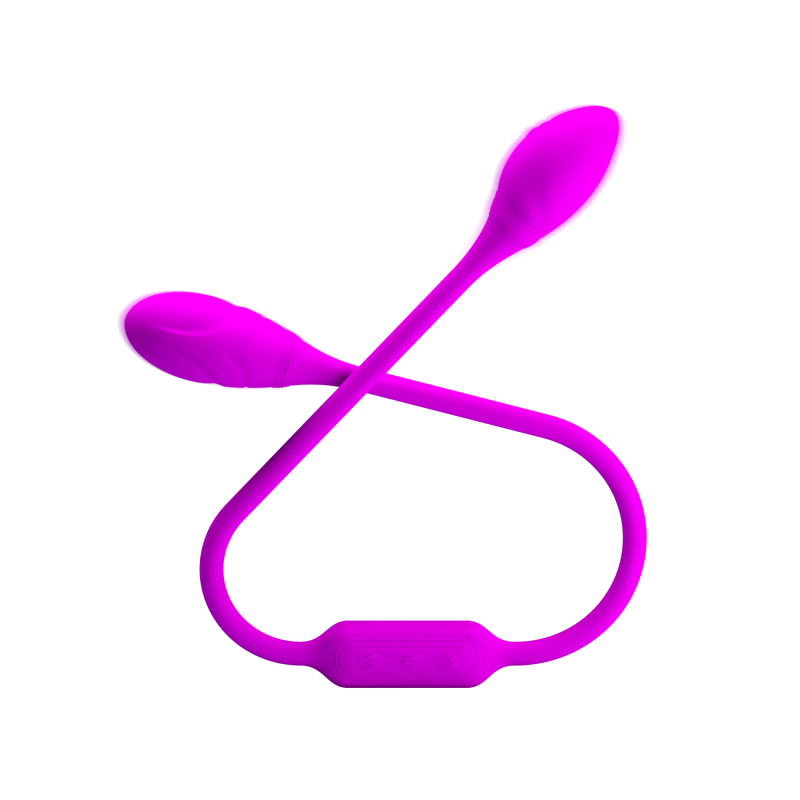 Гнучкий вібростимулятор для пар PRETTY LOVE Dream Lover's Whip, фіолетовий, 65.5 х 3.2 см вид 3