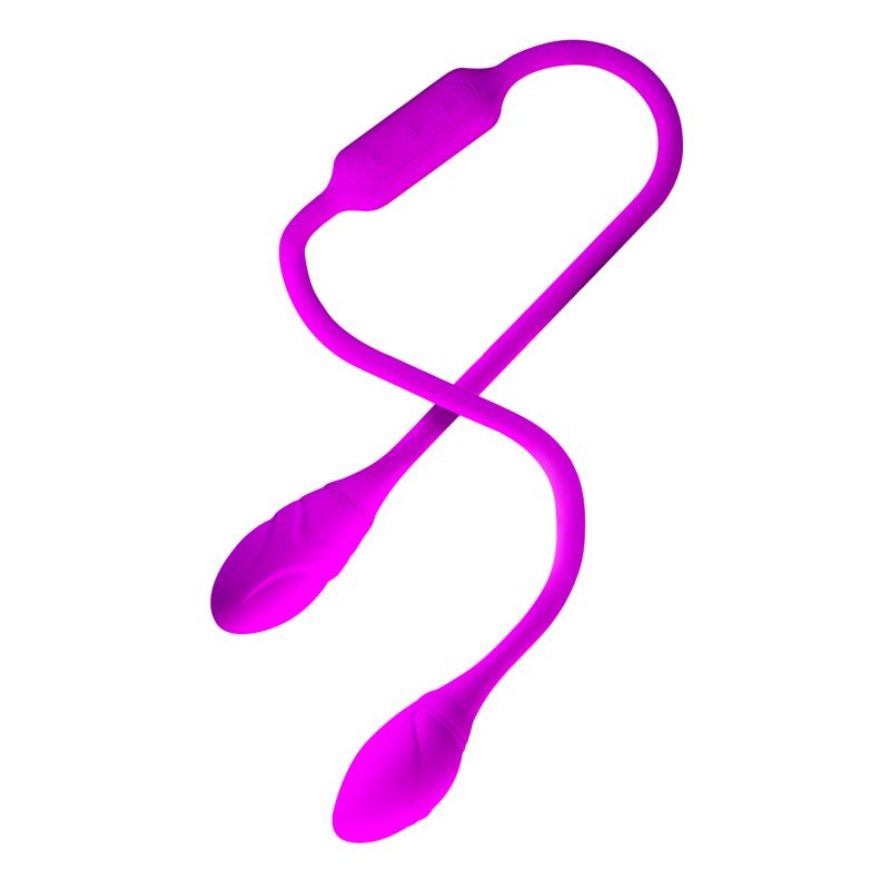 Гнучкий вібростимулятор для пар PRETTY LOVE Dream Lover's Whip, фіолетовий, 65.5 х 3.2 см вид 4