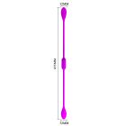 Гнучкий вібростимулятор для пар PRETTY LOVE Dream Lover's Whip, фіолетовий, 65.5 х 3.2 см вид 8