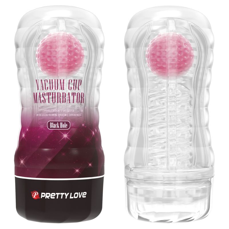 Мастурбатор у колбі PRETTY LOVE Planet прозорий, з рожевою кулькою, 18 х 7.7 см вид 2