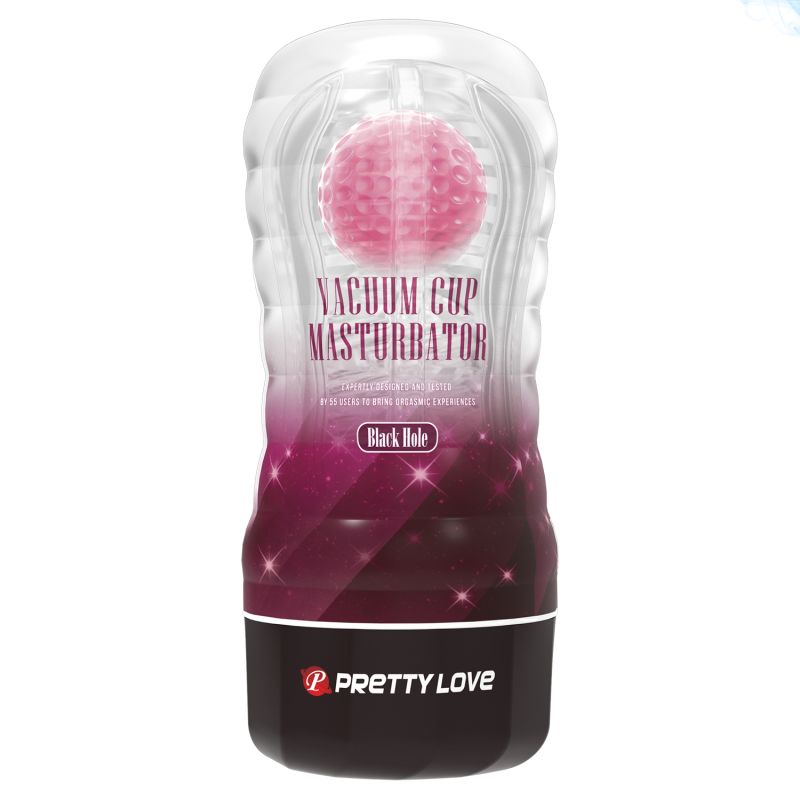 Мастурбатор у колбі PRETTY LOVE Planet прозорий, з рожевою кулькою, 18 х 7.7 см вид 3