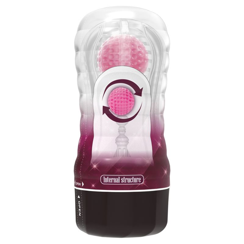 Мастурбатор у колбі PRETTY LOVE Planet прозорий, з рожевою кулькою, 18 х 7.7 см вид 4