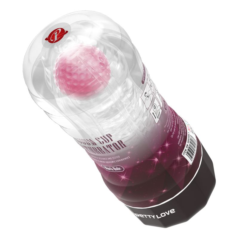 Мастурбатор у колбі PRETTY LOVE Planet прозорий, з рожевою кулькою, 18 х 7.7 см вид 6