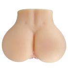 Мастурбатор анус и вагина Crazy Bull Mila с виброяйцом с пультом, бежевый, 18 х 13.5 см вид 6