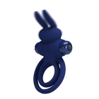 Виброкольцо двойное PRETTY LOVE Vibro Bunny III со стимуляцией для клитора, синее, 9.7 х 6.5 см вид 3