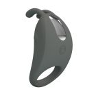 Ерекційне віброкільце PRETTY LOVE Master Ring з вусиками для клітора, сіре, 7.5 х 4 см вид 5