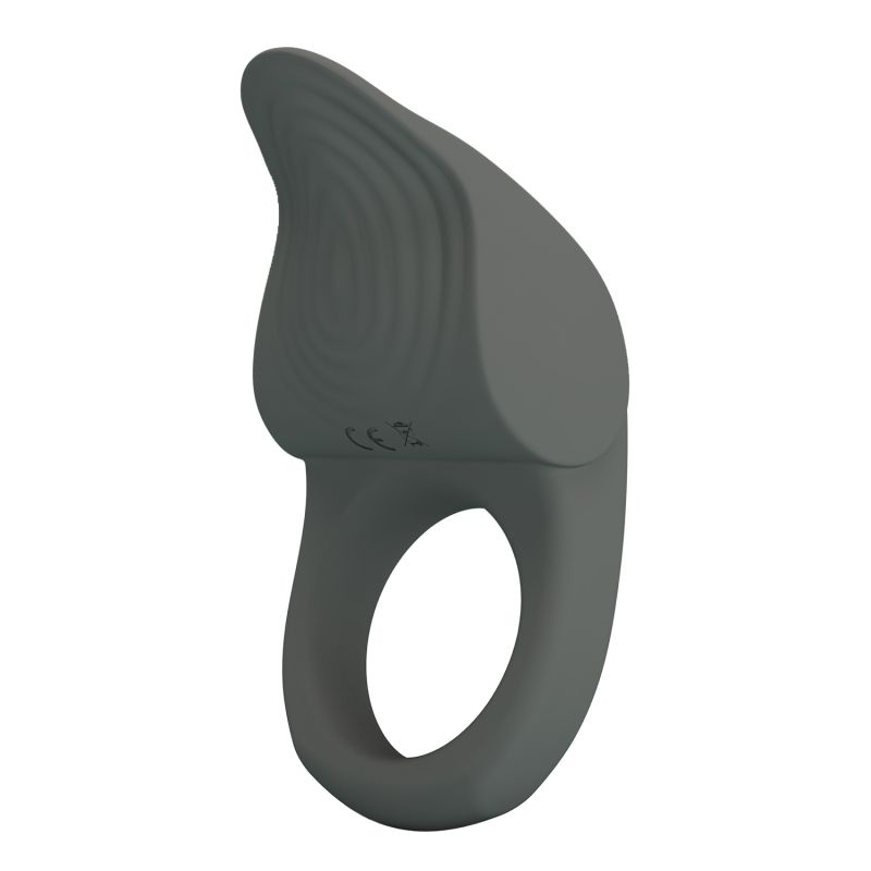 Эрекционное виброкольцо PRETTY LOVE Master Ring силиконовое, серое, 8.7 х 5 см вид 4