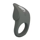 Эрекционное виброкольцо PRETTY LOVE Master Ring силиконовое, серое, 8.7 х 5 см вид 5