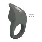 Эрекционное виброкольцо PRETTY LOVE Master Ring силиконовое, серое, 8.7 х 5 см вид 9