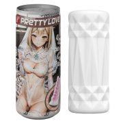 Мастурбатор PRETTY LOVE Pop-Top у вигляді банки, білий, 9 х 3.5 см
