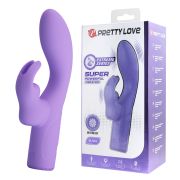 Міні вібратор-кролик Pretty Love Elivia, фіолетовий, 17.2 см х 3.4 см