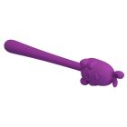 Мини-вибратор на палочке PRETTY LOVE Cute Bunny гибкий, фиолетовый, 14.2 х 1.8 см вид 7