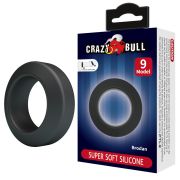 Эрекционное кольцо Crazy Bull Model 9 Brodan, чёрное, 5.5 х 1 см