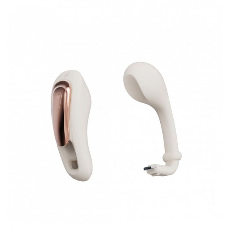 Вібратор у трусики з пультом керування Qingnan No.6 Wireless Control Beige білий вид 4