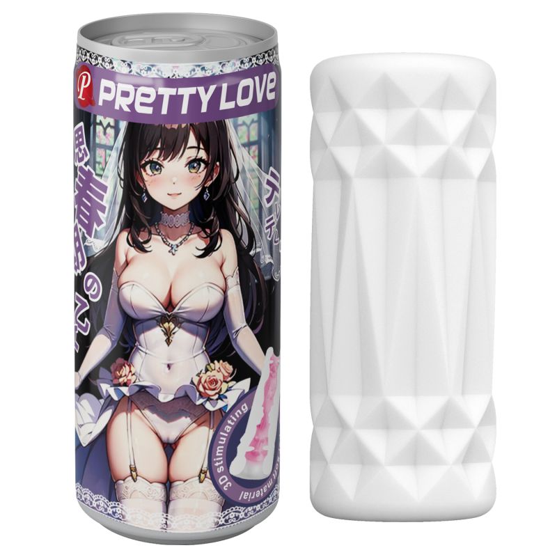 Мастурбатор PRETTY LOVE Pop-Top у вигляді банки, фіолетовий, 9 х 3.5 см вид 4
