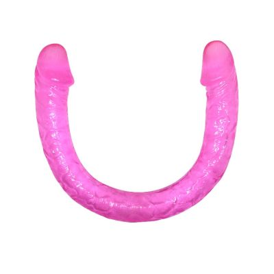 Фаллоимитатор двухсторонний розовый Double Dones