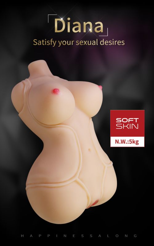 Мастурбатор-торс CRAZY BULL Diana, реалістичний, 37 см х 22 см вид 15