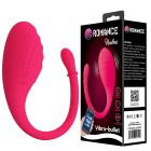 Виброяйцо BAILE Romance Undine силиконовое, с приложением, розовое, 20.5 х 3.4 см вид 2