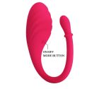 Віброяйце Romance Undine Vibro-Bullet силіконове, з додатком, рожеве, 20,5 х 3,4 см вид 6