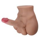 Мастурбатор реалістичний CRAZY BULL Rhynе пеніс та анус, бежевий, 24,6×23,7 см вид 4