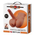 Мастурбатор реалістичний CRAZY BULL Rhynе пеніс та анус, бежевий, 24,6×23,7 см вид 12