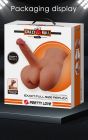 Мастурбатор реалістичний CRAZY BULL Rhynе пеніс та анус, бежевий, 24,6×23,7 см вид 21