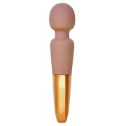 Вібратор мікрофон Sweet Em Velvet Lure, 28 режимів вібрації, бежевий із золотом