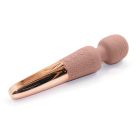 Вібратор мікрофон Sweet Em Velvet Lure, 28 режимів вібрації, бежевий із золотом вид 3
