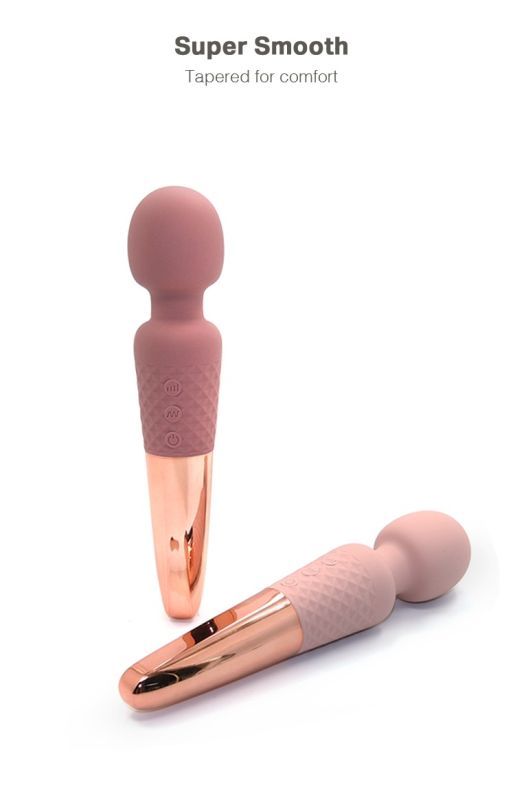 Вібратор мікрофон Sweet Em Velvet Lure, 28 режимів вібрації, бежевий із золотом вид 6