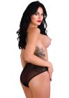 Трусики прозорі з відкритим доступом Daring Intimates Alexa, чорний, S/M вид 3