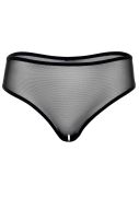 Трусики прозрачные с открытым доступом Daring Intimates Alexa, черный, S/M