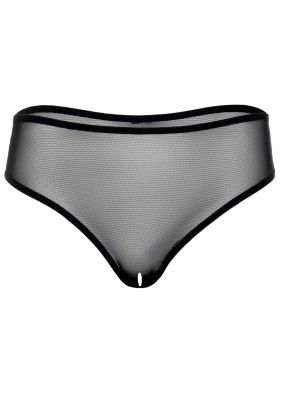 Трусики прозорі з відкритим доступом Daring Intimates Alexa, чорний, S/M