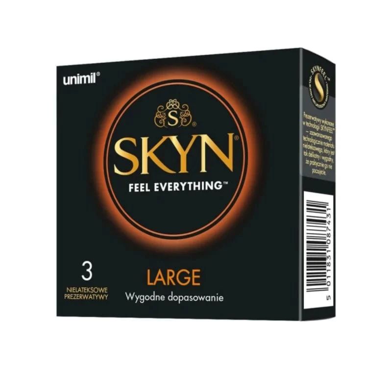 Презервативи безлатексні (поліізопрен) Skyn ​​Large, великого розміру, 3 шт. вид 2