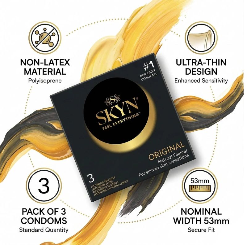 Презервативи SKYN Original безлатексні (поліізопрен), 3 шт. вид 3