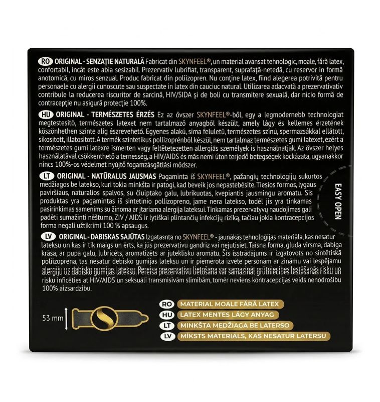 Презервативи SKYN Original безлатексні (поліізопрен), 3 шт. вид 4