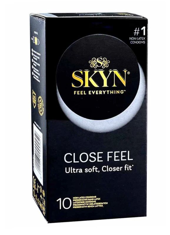 Презервативы с рельефом Skyn Close Feel, безлатексные (полиизопрен), 10 шт вид 2