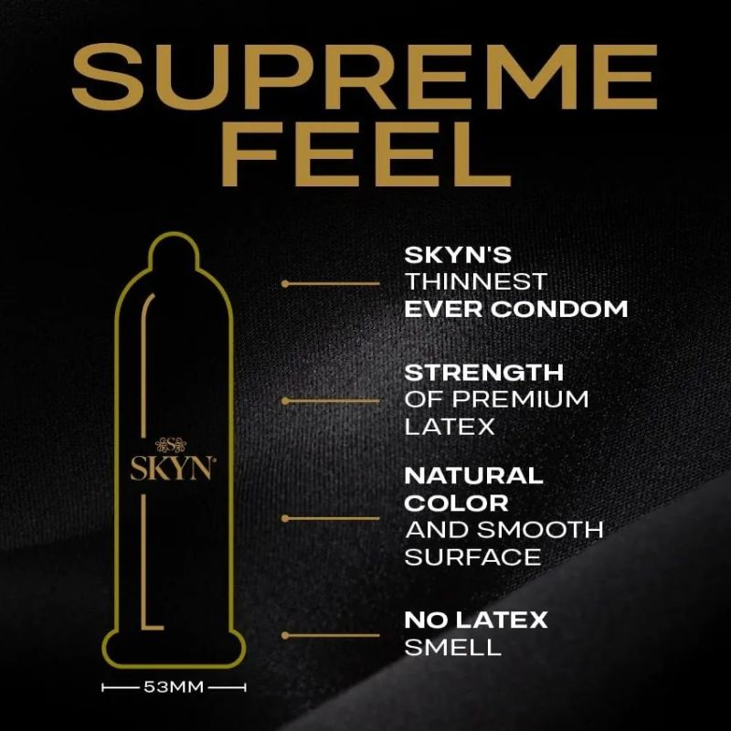 Презервативы Skyn Supreme Feel, безлатексные (полиизопрен), 3 шт вид 3