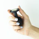 Анальна пробка Cuore Crushious, зі змінними кристалами, силіконова, чорна, 8 х 3.4 см, розмір М вид 9