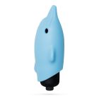 Міні-вібратор у вигляді дельфіна Crushios Dolphin з 10 швидкостями, блакитний вид 2