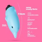 Міні-вібратор у вигляді дельфіна Crushios Dolphin з 10 швидкостями, блакитний вид 7