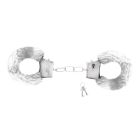 Наручники Love Cuffs Crushious металеві, з білим хутром вид 2