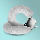 Наручники Love Cuffs Crushious металеві, з білим хутром вид 3