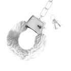 Наручники Love Cuffs Crushious металеві, з білим хутром вид 4